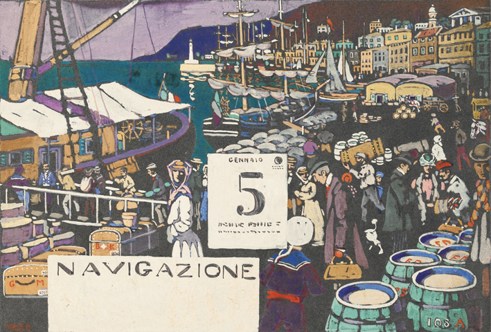  瓦西里·康丁斯基 wassily kandinsky ——船舶海报